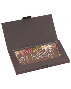 Confiseur Schokoladentafel in Geschenkverpackung braun